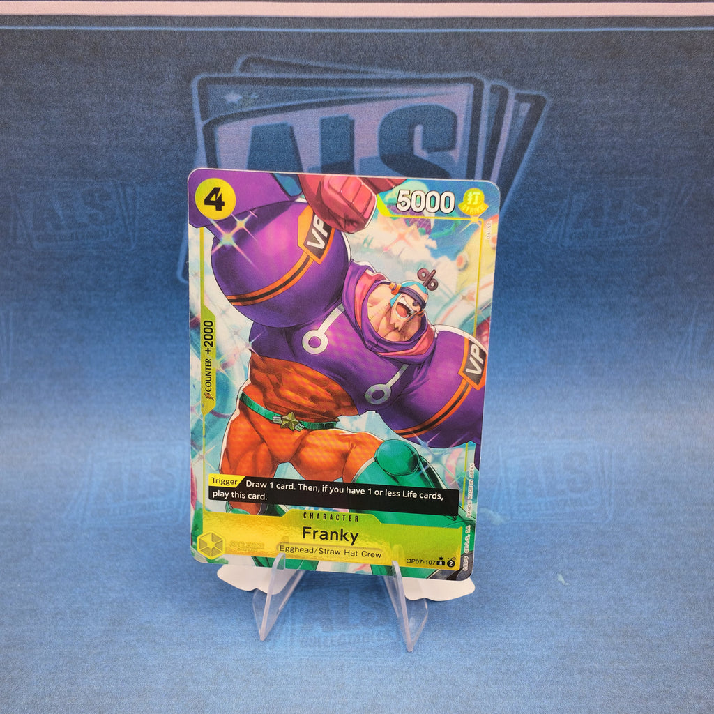 One Piece Card Game Franky OP07-107 Parallel – English