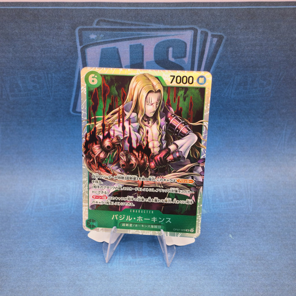 One Piece Card Game Basil Hawkins OP07-029 – Japanese